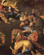Nicolas Poussin The Virgin of the Pilar and its aparicion to San Diego of Large Spain oil painting artist